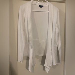 White cardigan